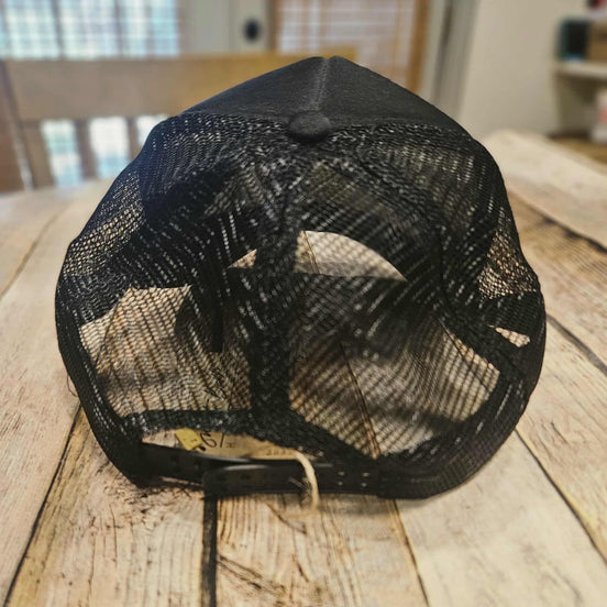 Embroidered Leather "Howdy Darlin" Patch Trucker Hat