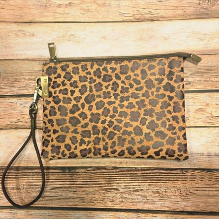 Oleta Leopard Clutch Wristlet