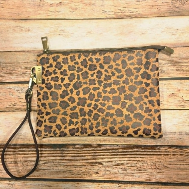 Oleta Leopard Clutch Wristlet