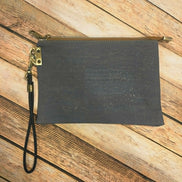 Oleta Blue Clutch Wristlet