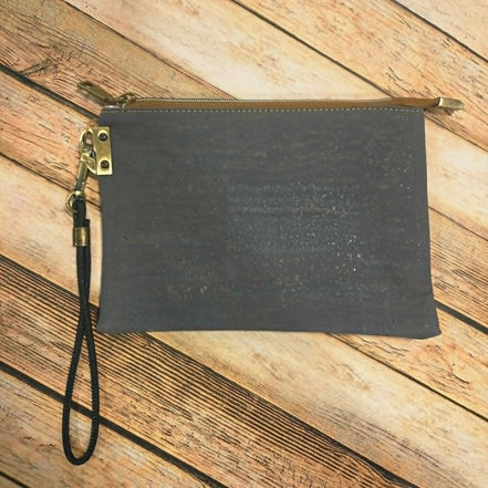 Oleta Blue Clutch Wristlet