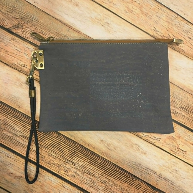 Oleta Blue Clutch Wristlet