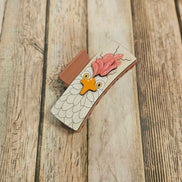 Laser Burned Wood Chicken Hair Claw Clip