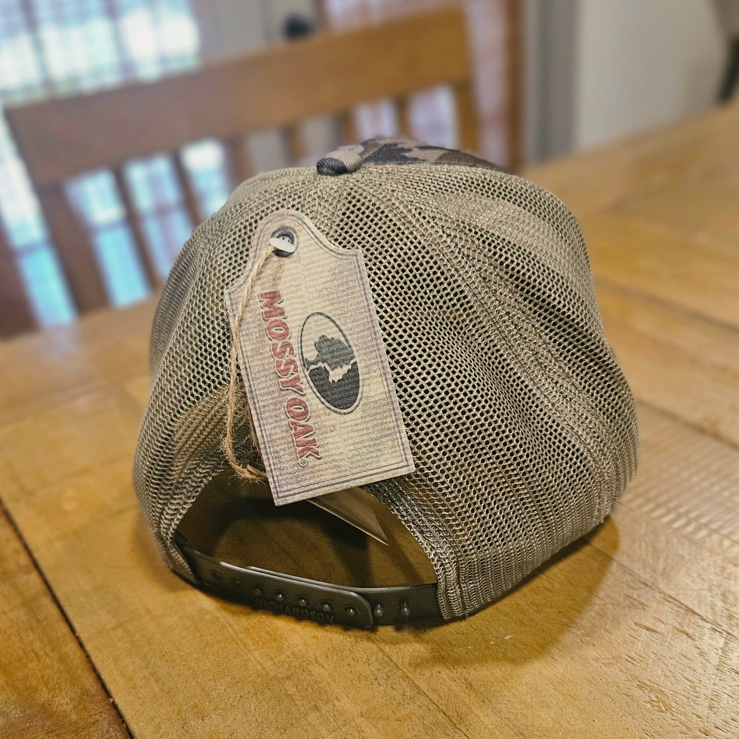 Embroidered Leather Gun Patch Trucker Hat