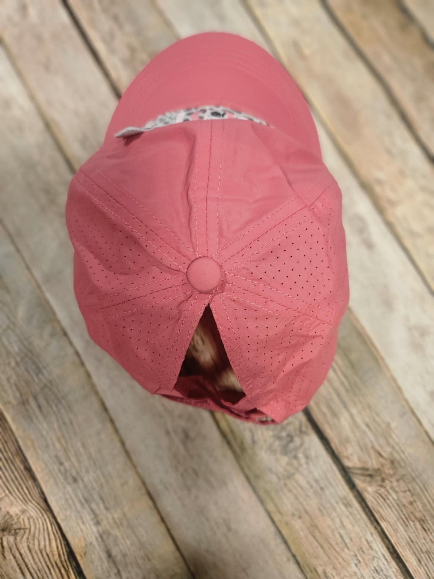 Embroidered Leather Patch Ball Cap