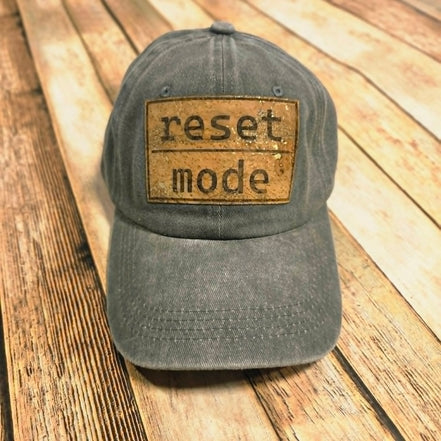 Reset Mode Cork Leather Patch cap