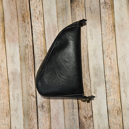black leather gun case, gun case