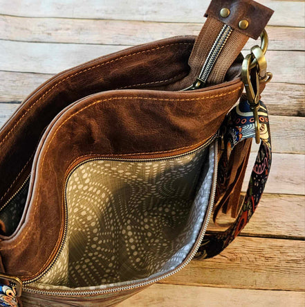 Linnie’s Turquoise Leather Crossbody