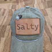 Salty Cork Leather Patch Cap