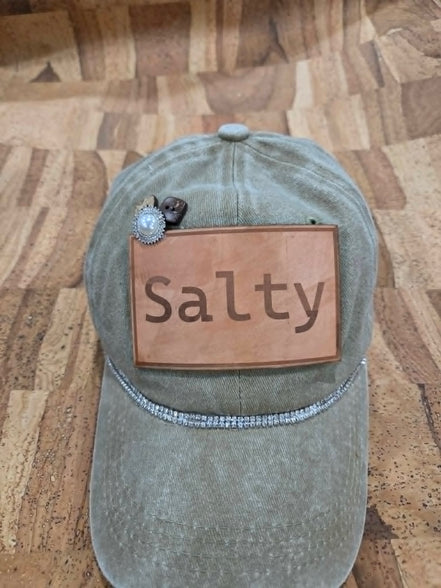 Salty Cork Leather Patch Cap