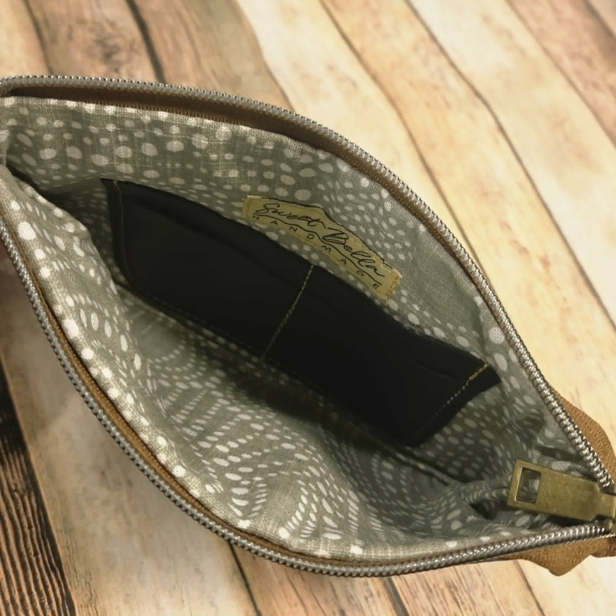 Oleta Blue Clutch Wristlet