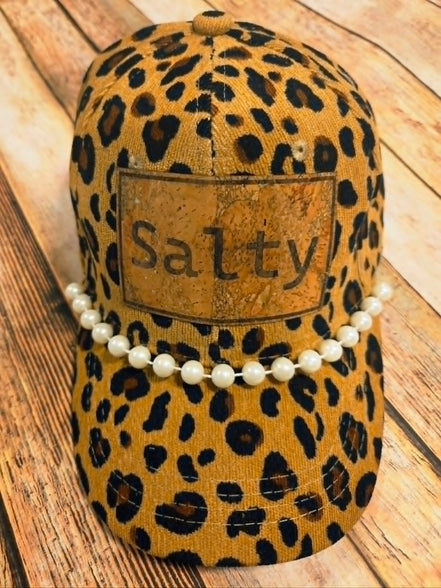Salty Cork Leather Patch Cap