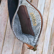 Oleta Belle Navy Cork Clutch Wristlet