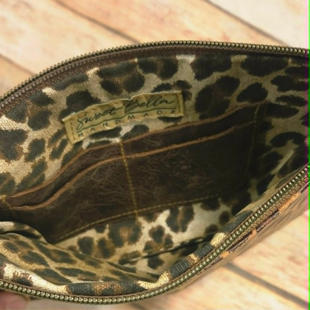Oleta Leopard Clutch Wristlet