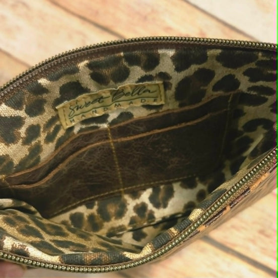 Oleta Leopard Clutch Wristlet