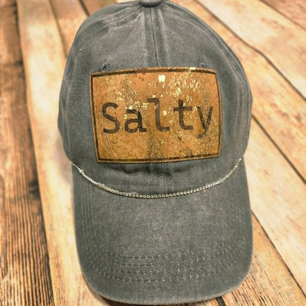 Salty Cork Leather Patch cap