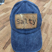 Salty Cork Leather Patch Cap