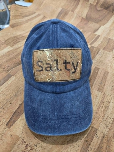 Salty Cork Leather Patch Cap