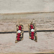 Handmade Leopard Leather Earrings in Diverse Shapes & Colors