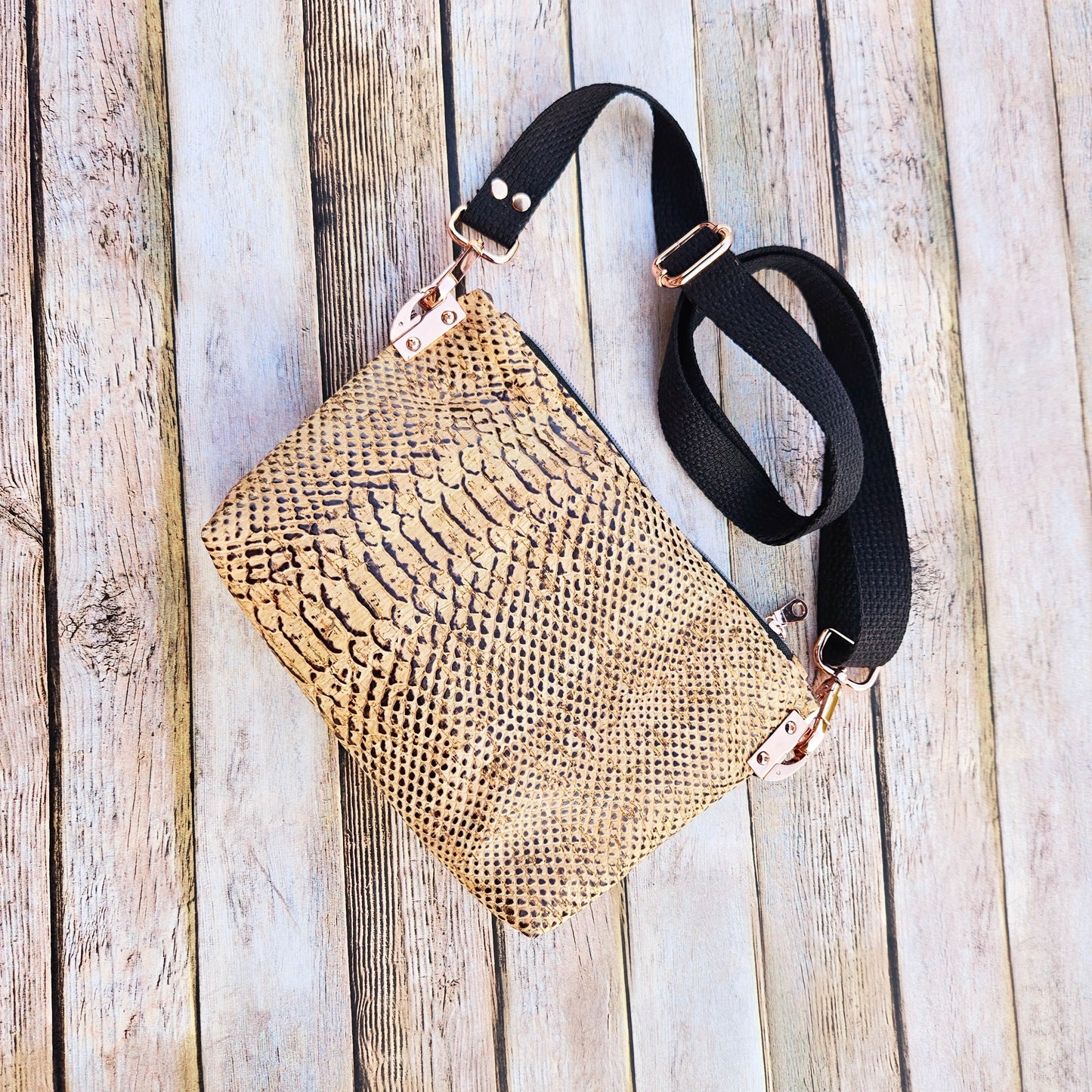 snake cork purse, leopard cork bag, crossbody bag, cork crossbody bag, snake and leopard cork bag, cork crossbody