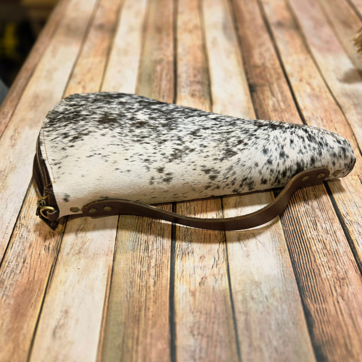 Fur-On Leather Large Revolver Case