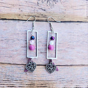 Mixed Leather Earring Collection