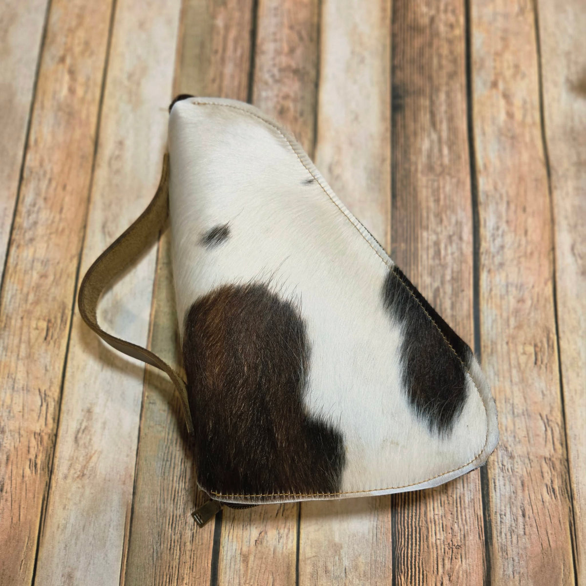 Fur-on Leather Pistol Case