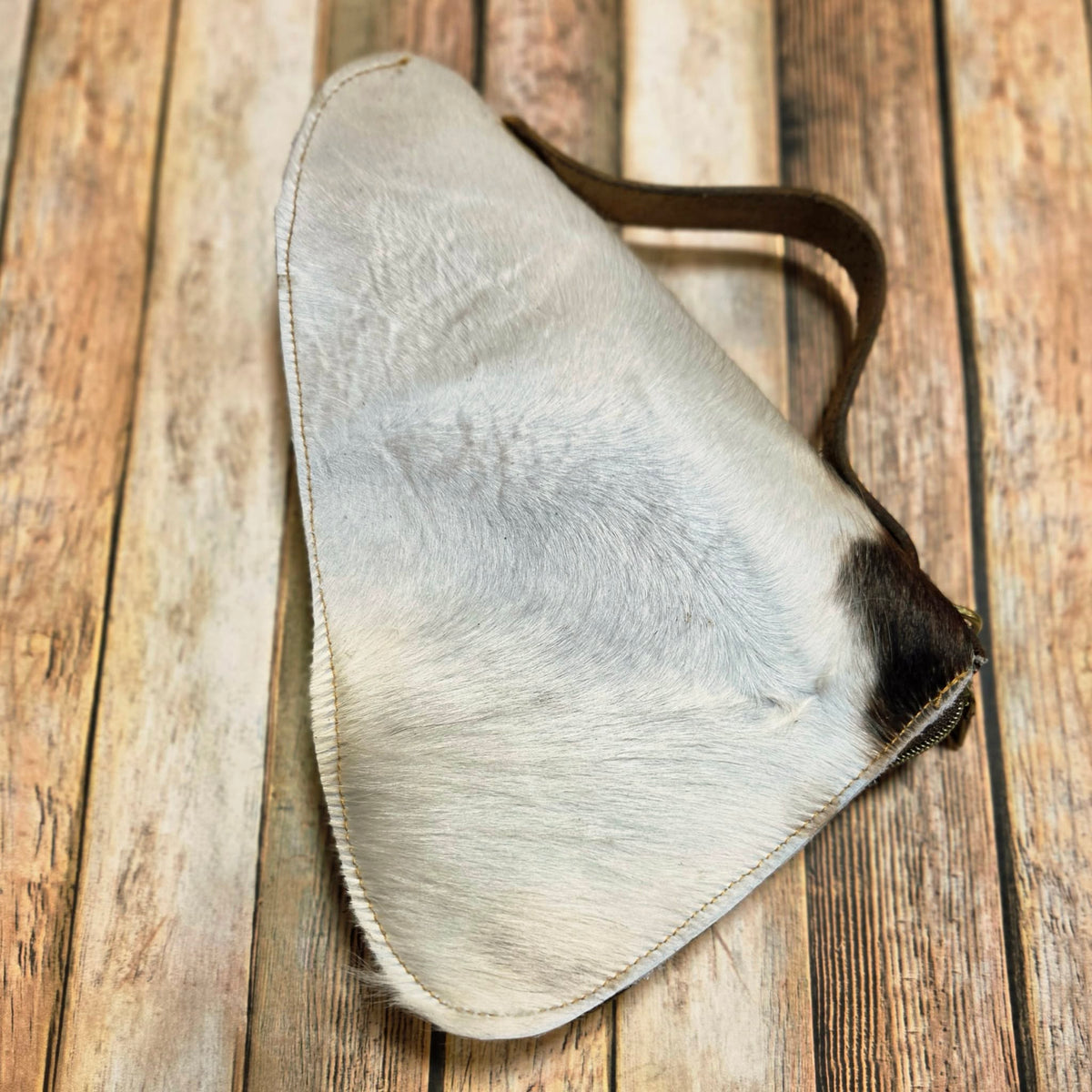 Fur-on Leather Pistol Case