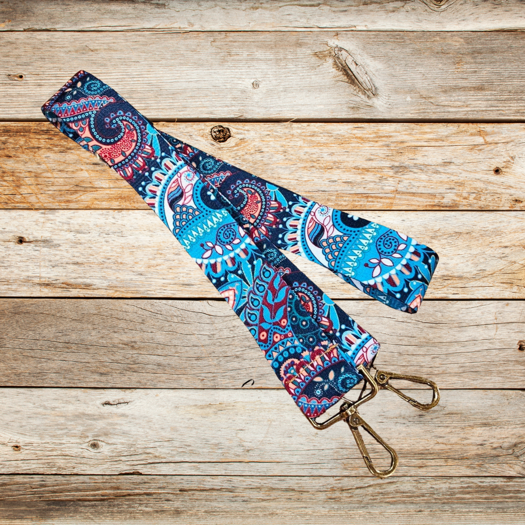 guitar style straps, crossbody bag straps, colorful bags straps, bag straps, adjustable bag straps