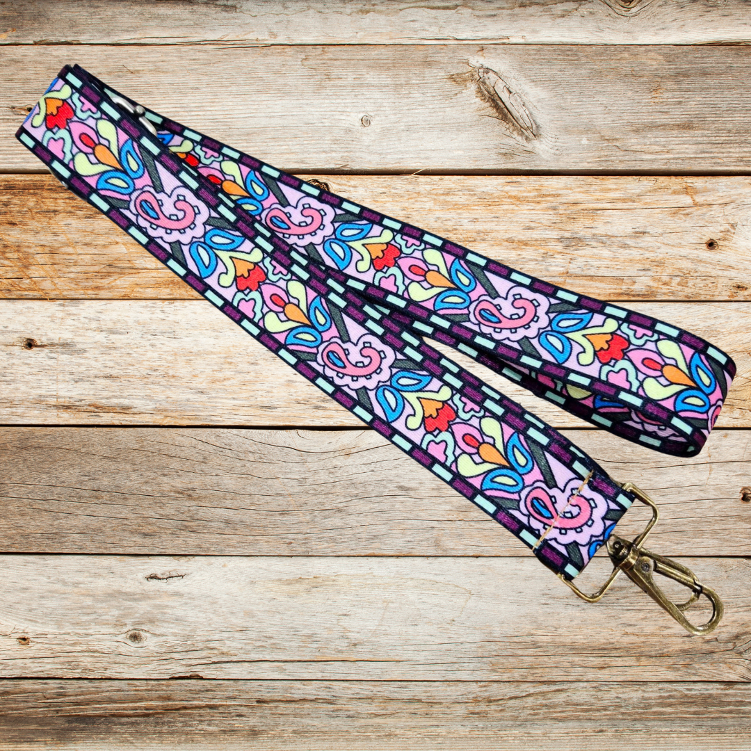 guitar style straps, crossbody bag straps, colorful bags straps, bag straps, adjustable bag straps