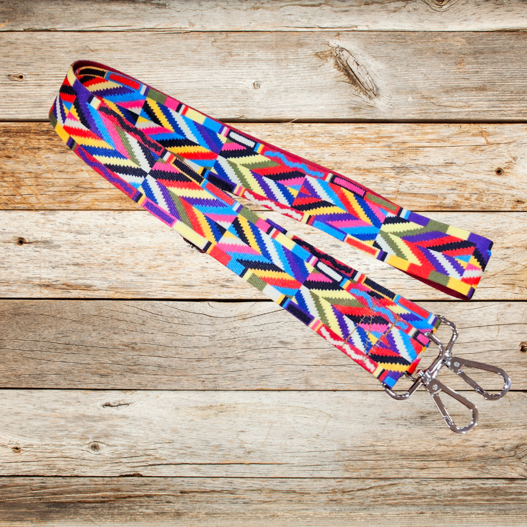 guitar style straps, crossbody bag straps, colorful bags straps, bag straps, adjustable bag straps