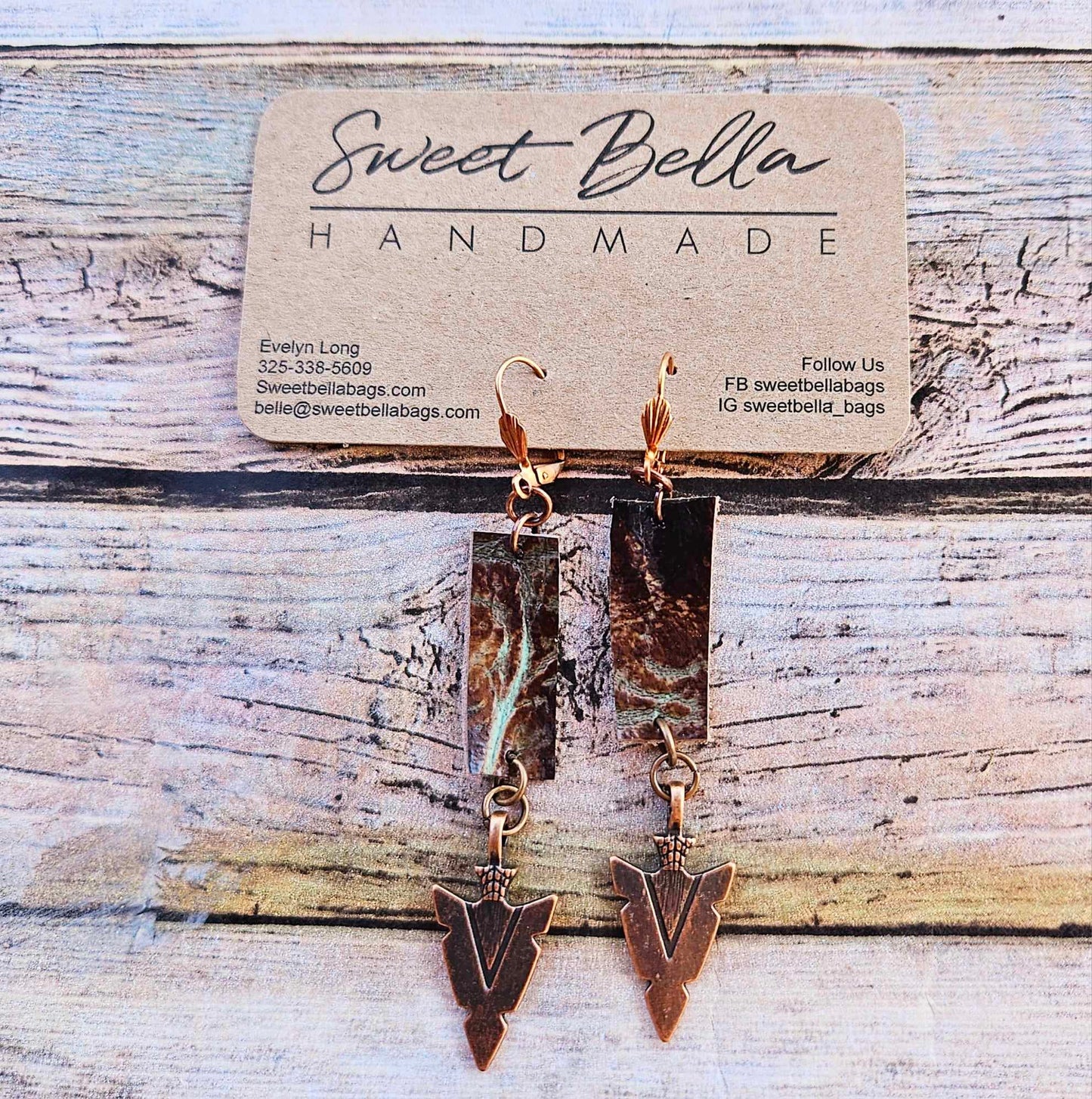 jewelry  southwest jewelry  western jewelry  vintage jewelry  beaded jewelry  copper jewelry  handmade jewelry  handmade leather jewelry  leather jewelry  arrowhead earrings  leather earring