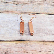 Leather Dangle Earrings